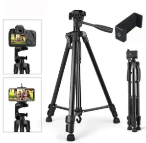 380A Professional Tripod for DSLR, Cinematography Cameras and Mobile | 4.5 Feet Aluminium legs | Portable Durable Heavy duty Tripod