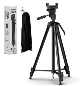 380A Professional Tripod for DSLR, Cinematography Cameras and Mobile | 4.5 Feet Aluminium legs | Portable Durable Heavy duty Tripod